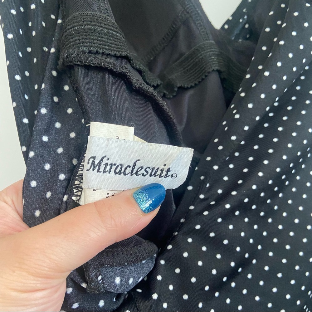 Miraclesuit Pin Point Oceanus Swimsuit One Piece Dot Print - 10 - Picture 4 of 11